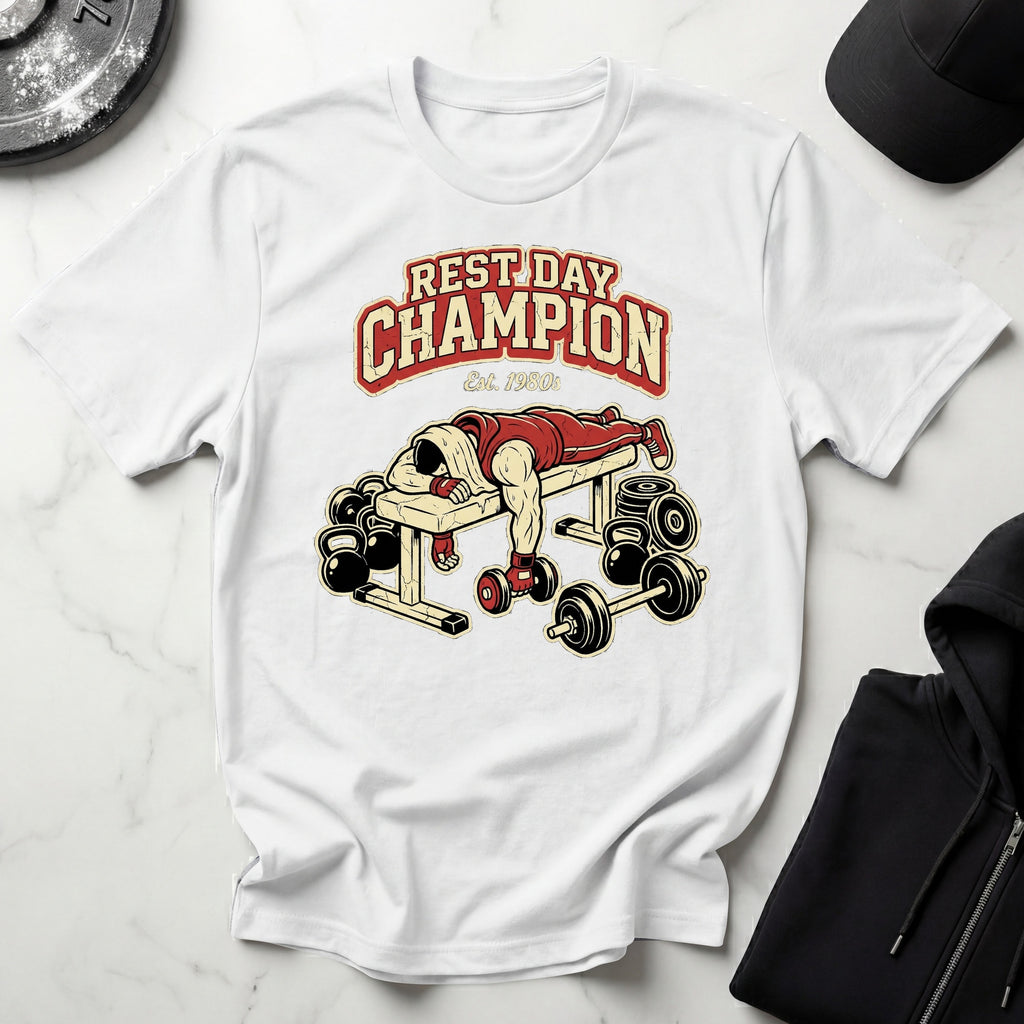Rest Day Champion Gym T-Shirt