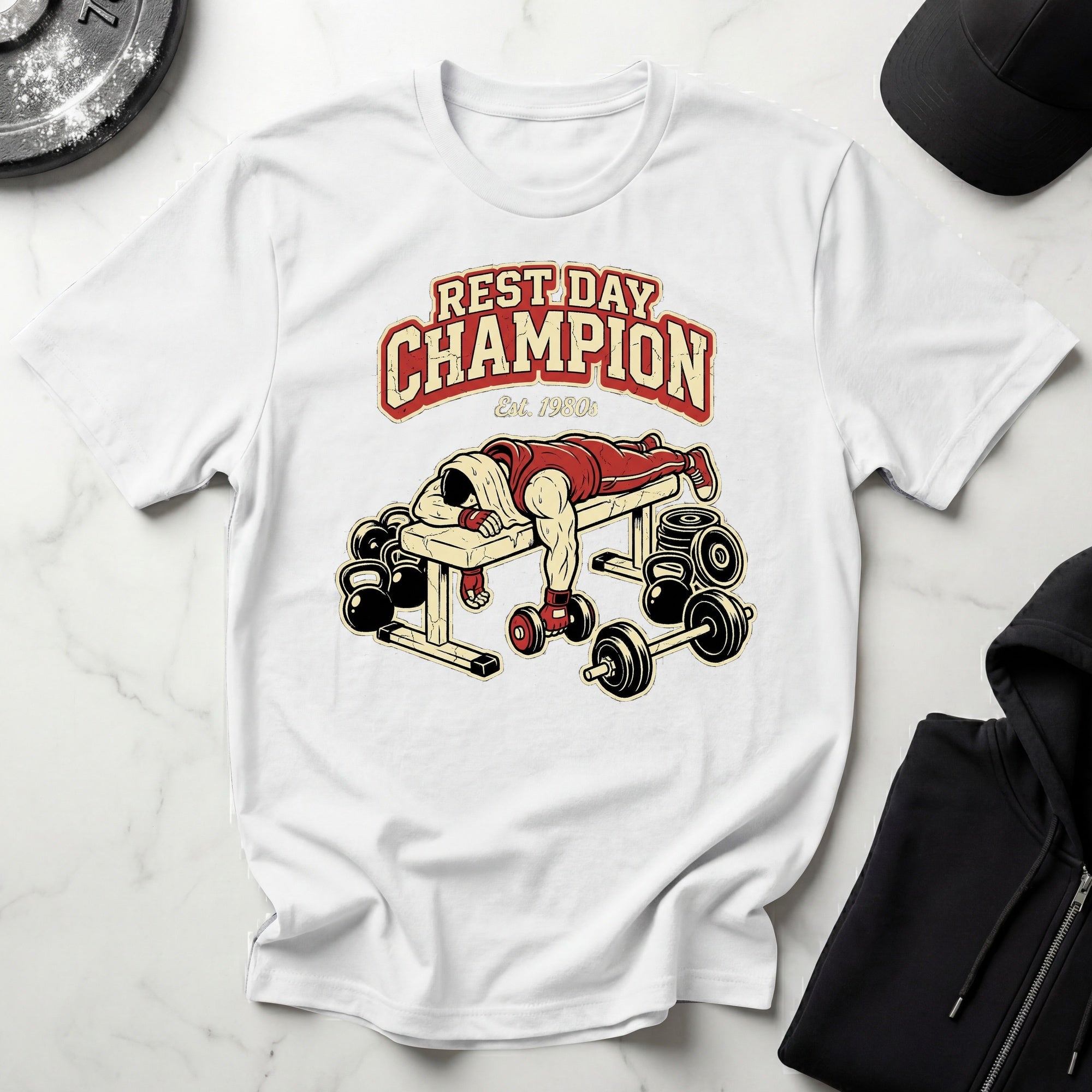 Rest Day Champion Gym T-Shirt
