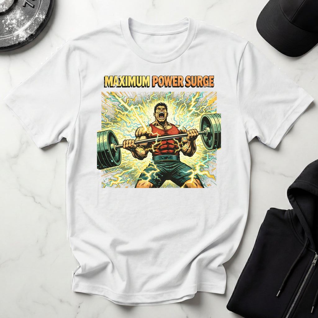 Retro Comic Maximum Power Surge Gymwear T-Shirt