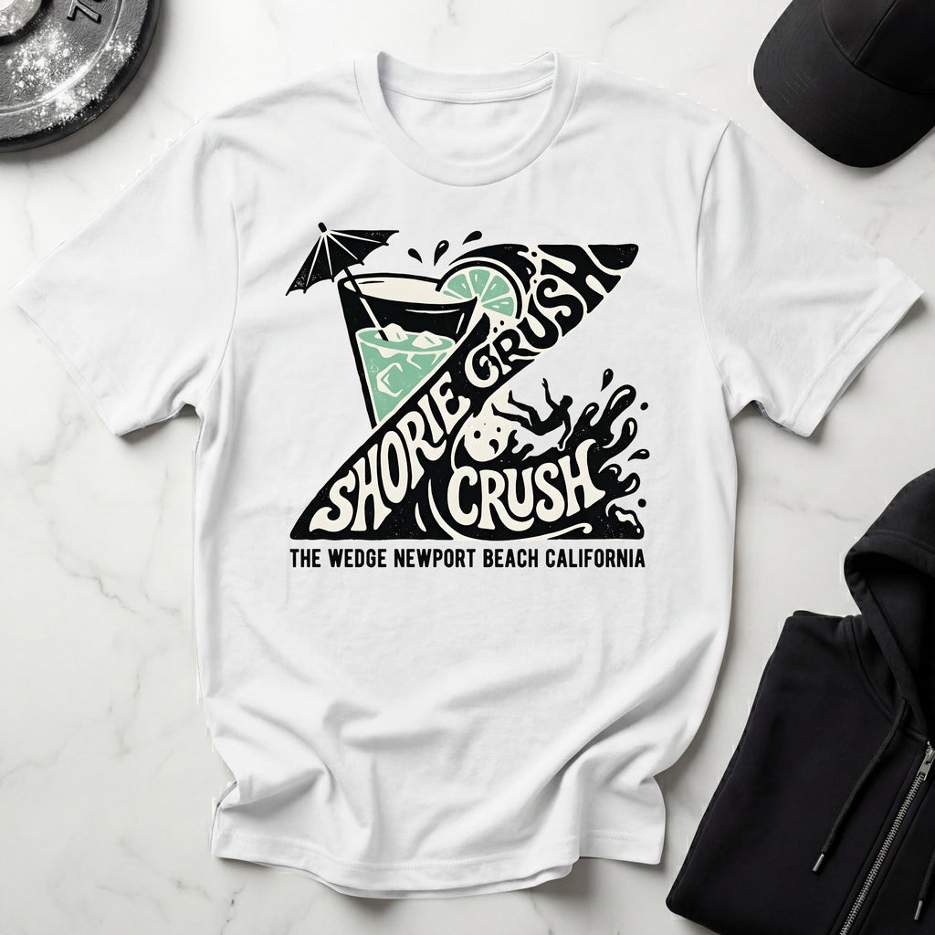 Shorie Crush The Wedge Surf Designer T-Shirt