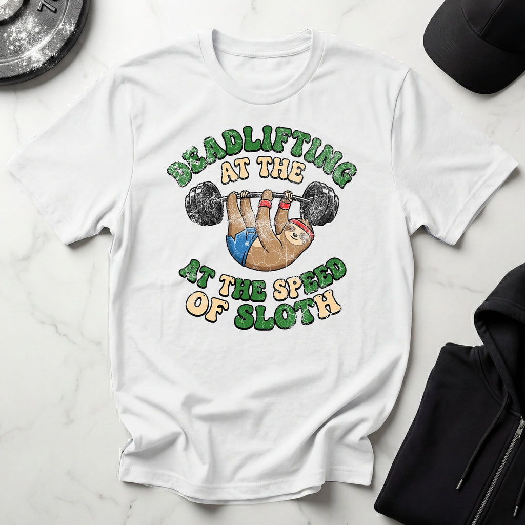Deadlifting At The Speed of Sloth Vintage Gym T-Shirt