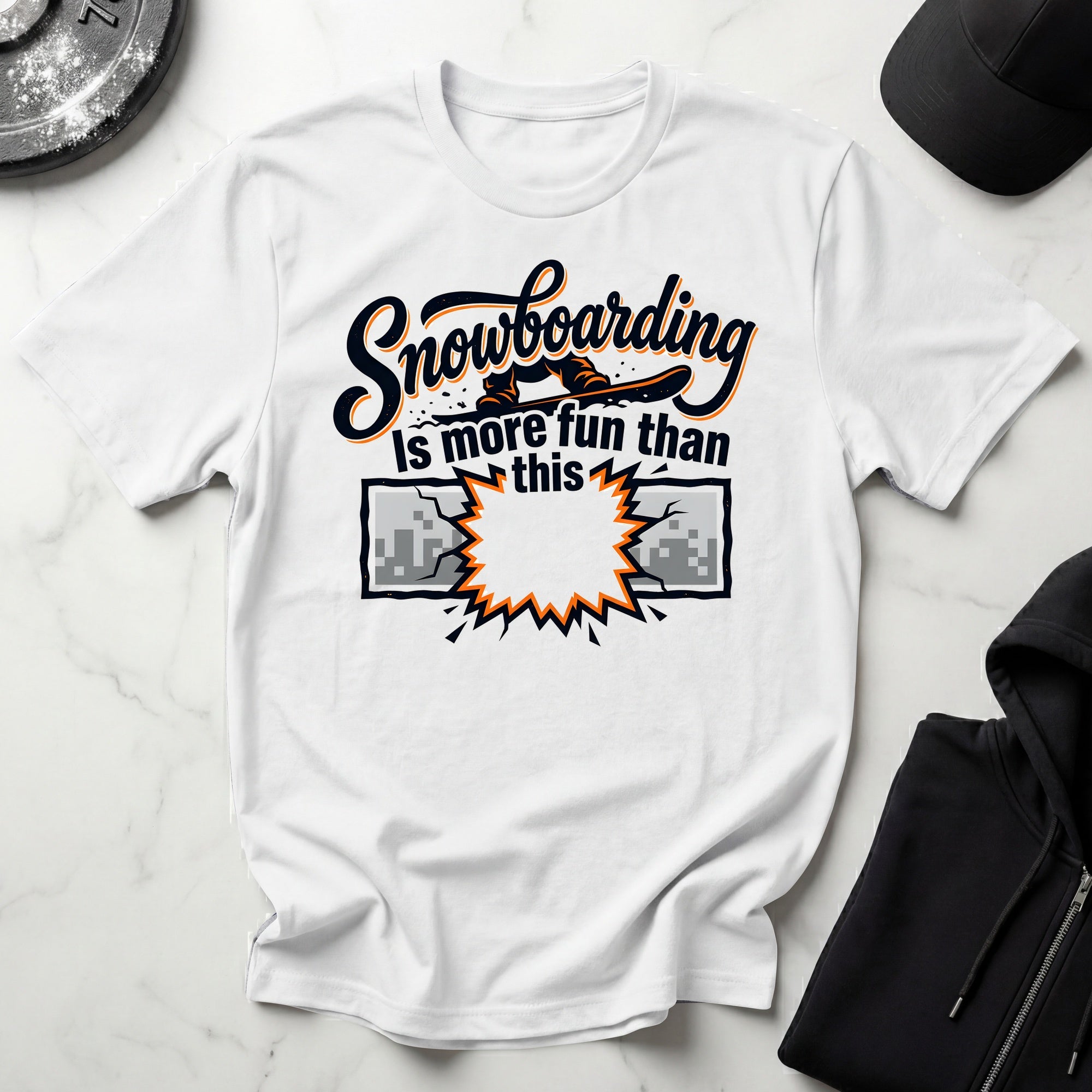 Snowboarding Is More Fun Than This Gym T-Shirt