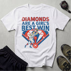 Softball Diamonds Girls Are Best Win Gym T-Shirt
