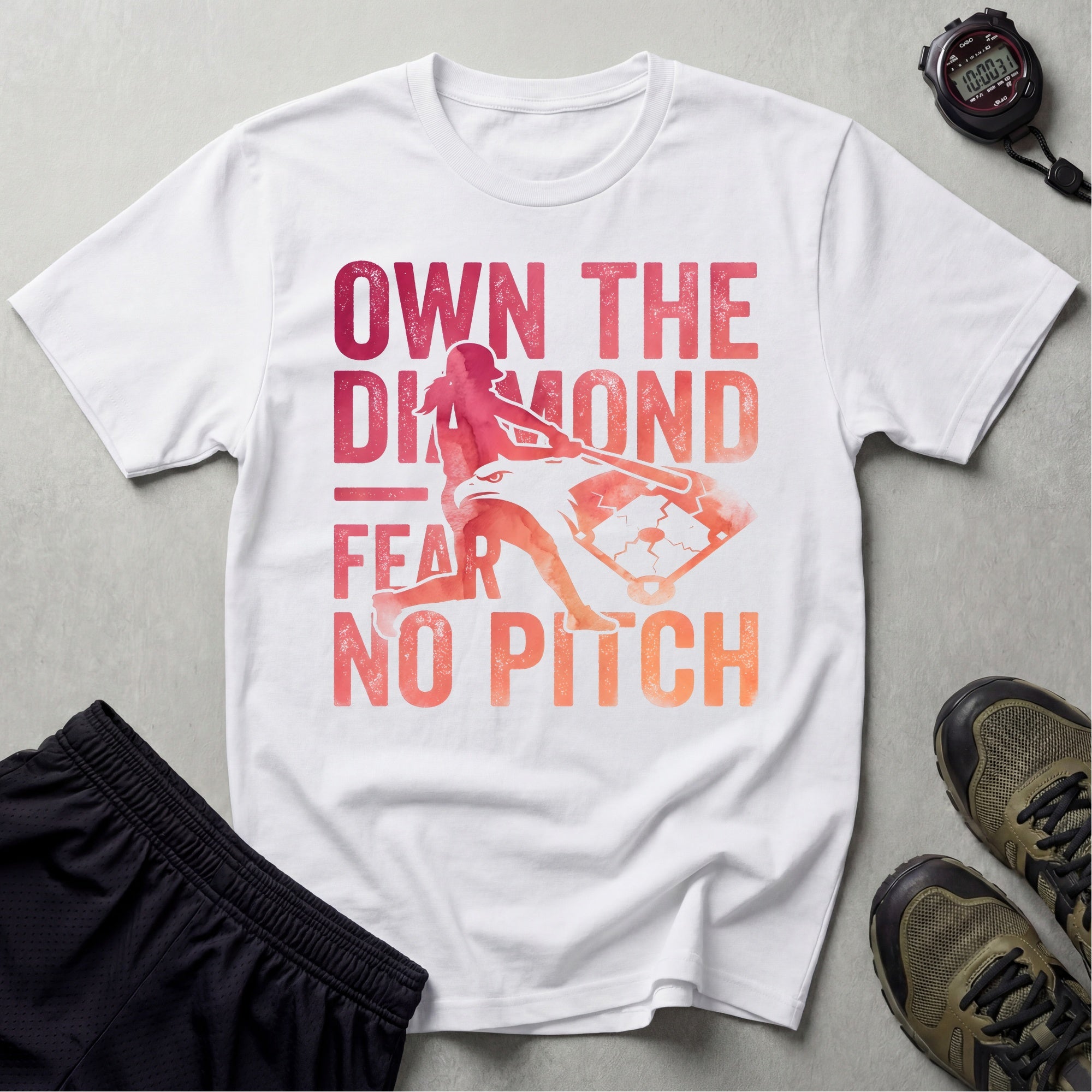 Softball Own The Diamond Gym T-Shirt