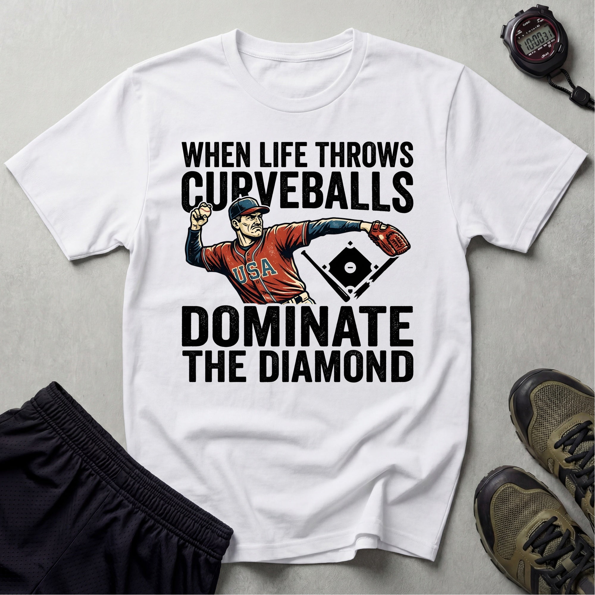 Softball USA Vintage Gym T-Shirt