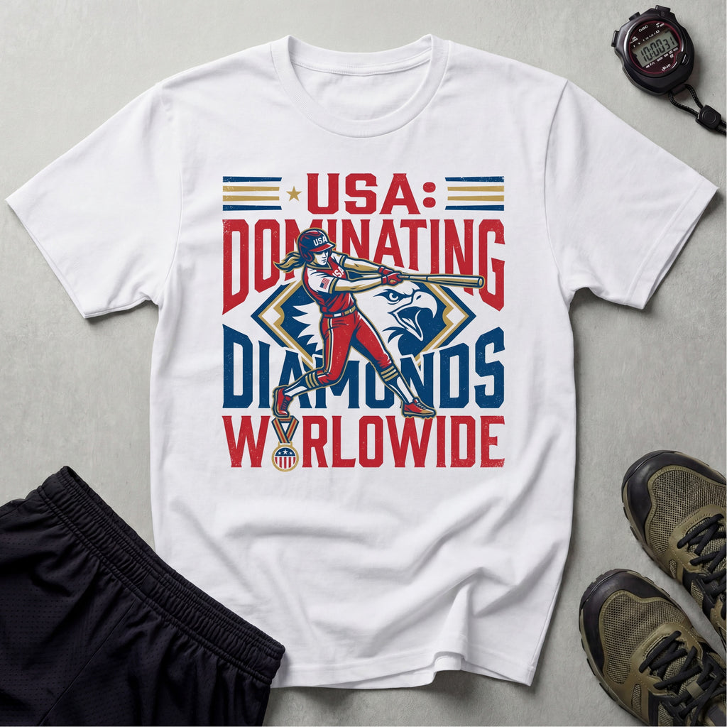 Softball USA Dominating Vintage Gymwear T-Shirt