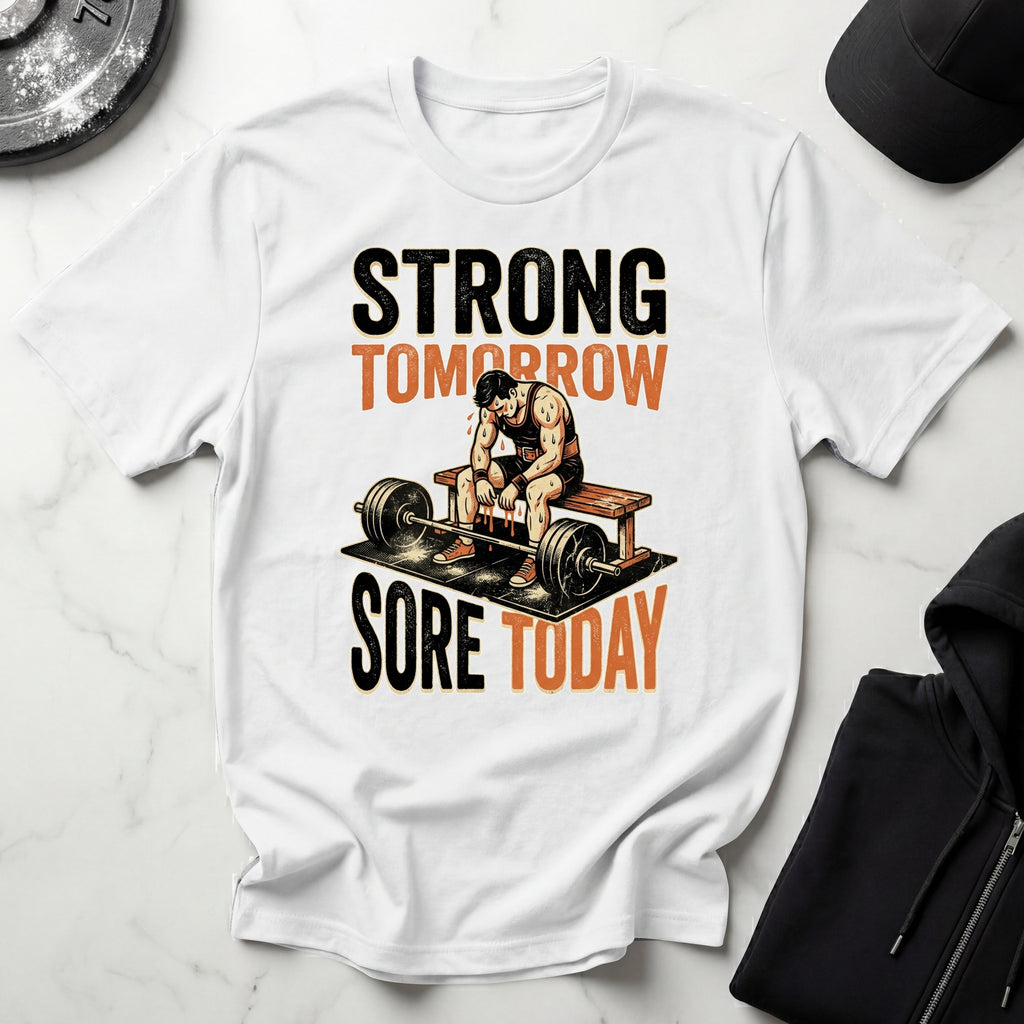 Strong Tomorrow Sore Today Bodybuilding T-Shirt