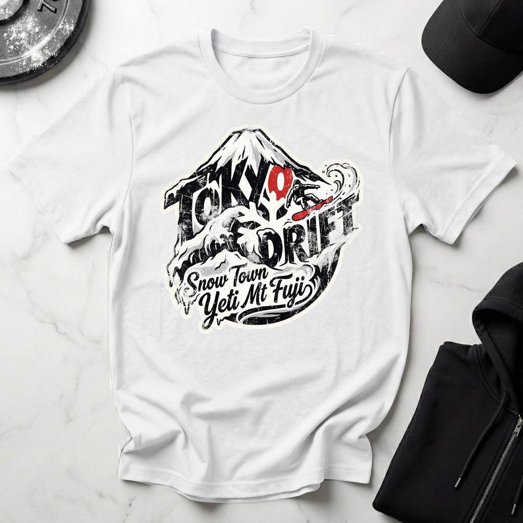 Mt Fuji Drift Snowboarding T-Shirt