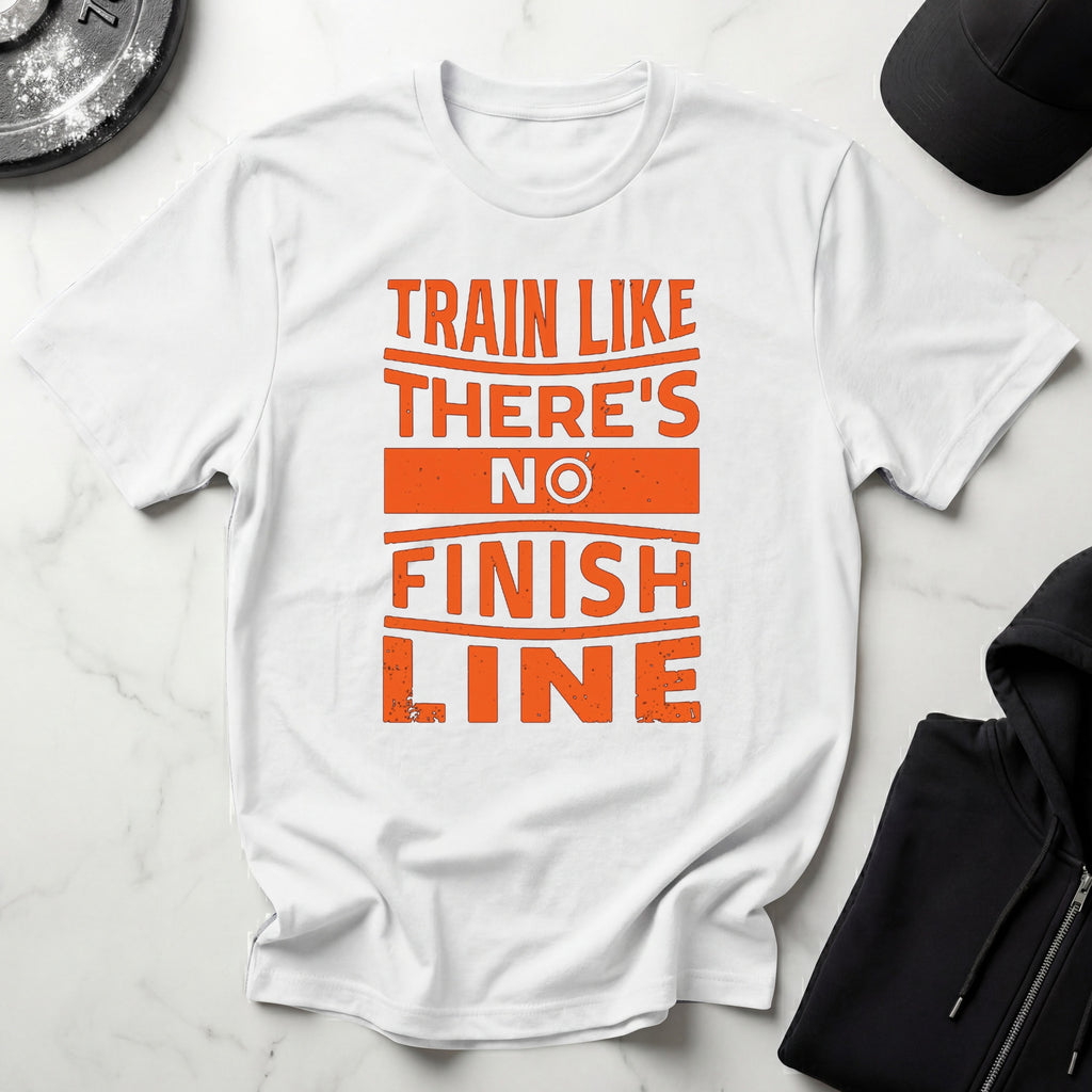 Train Like Theres No Finish Line Gym T-Shirt