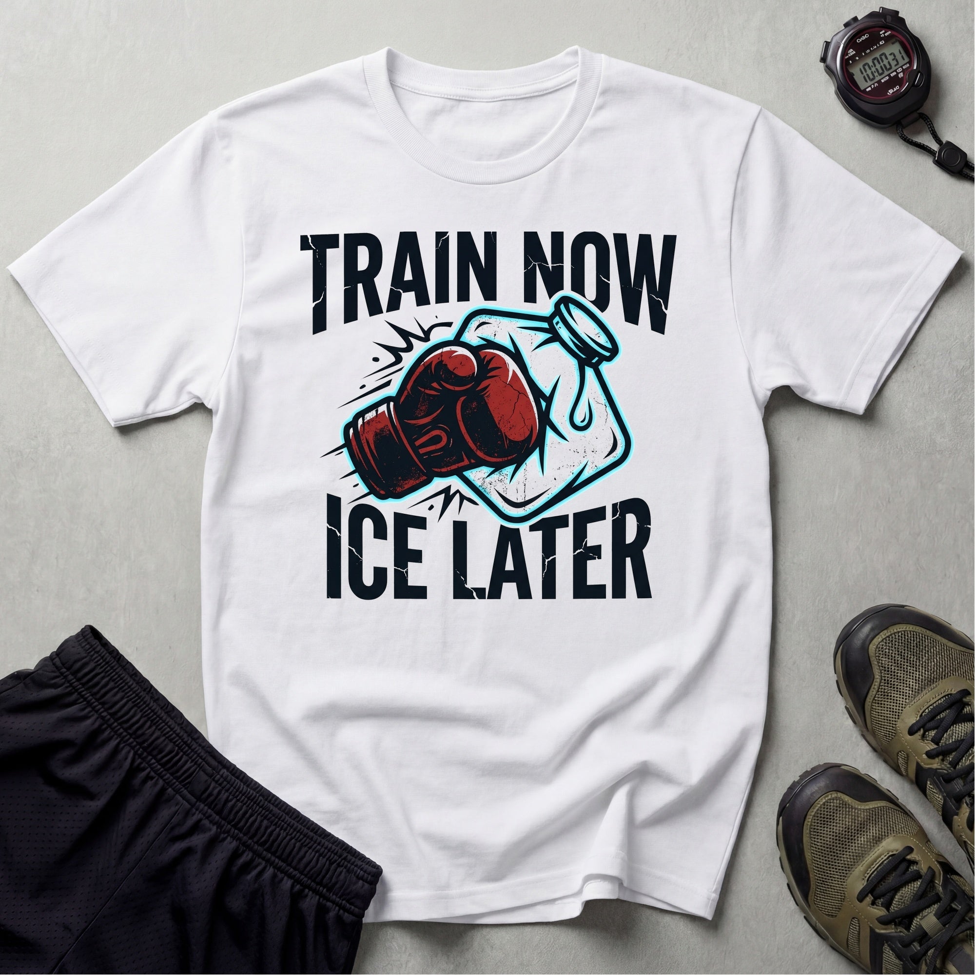 Train Now Ice Later Boxing Gymwear T-Shirt