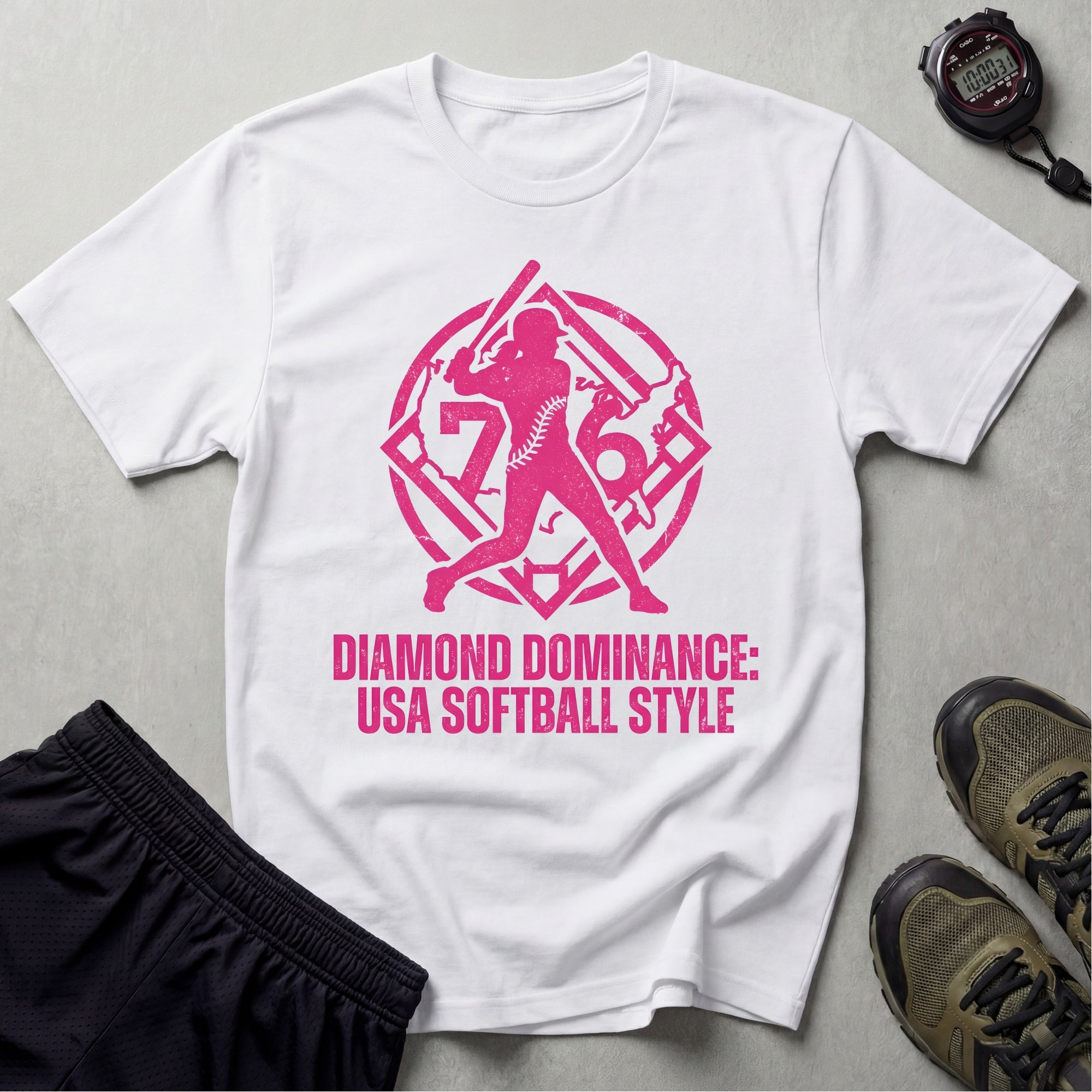 Diamond Dominance Softball USA Gym T-Shirt