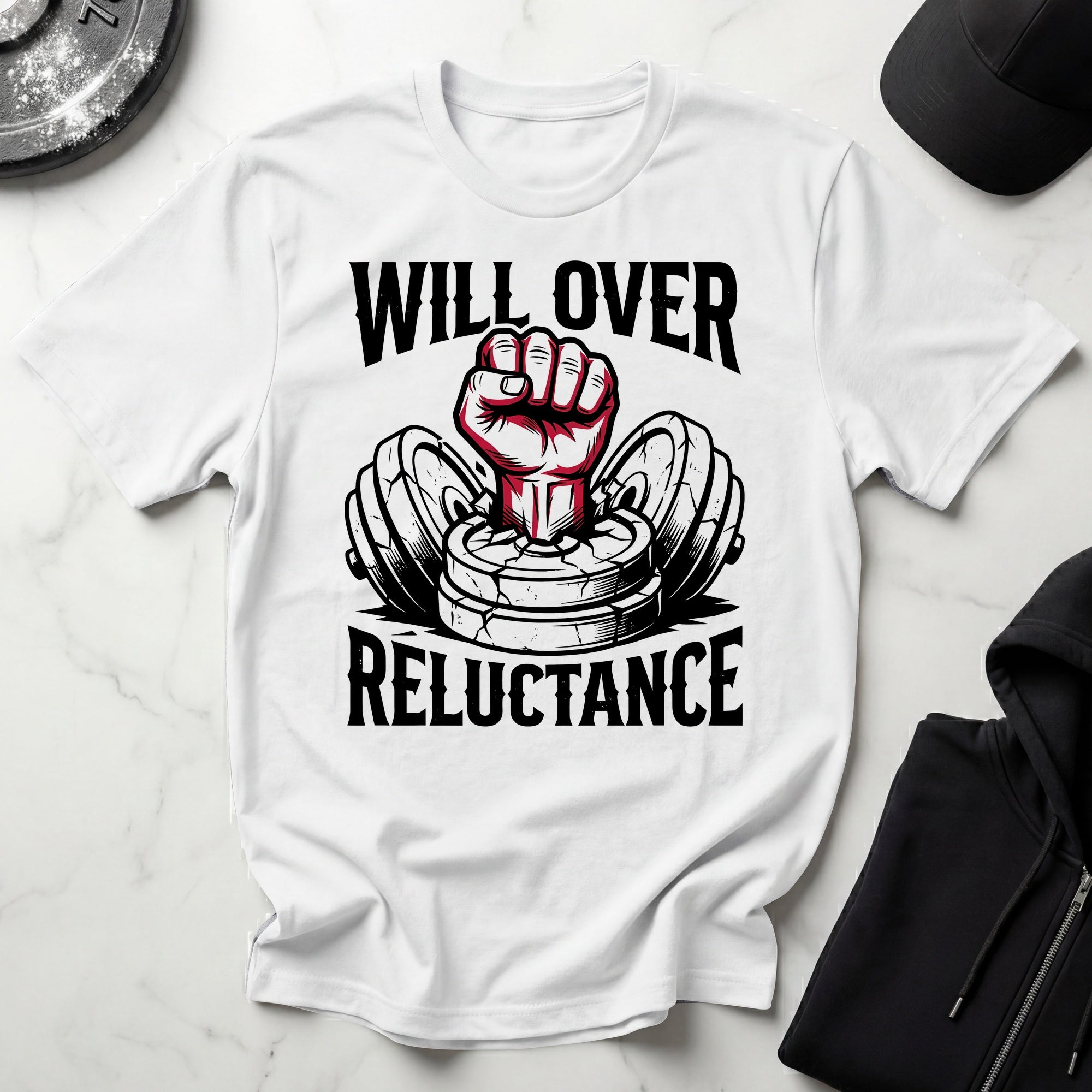 Will Over Reluctance Gym T-Shirt