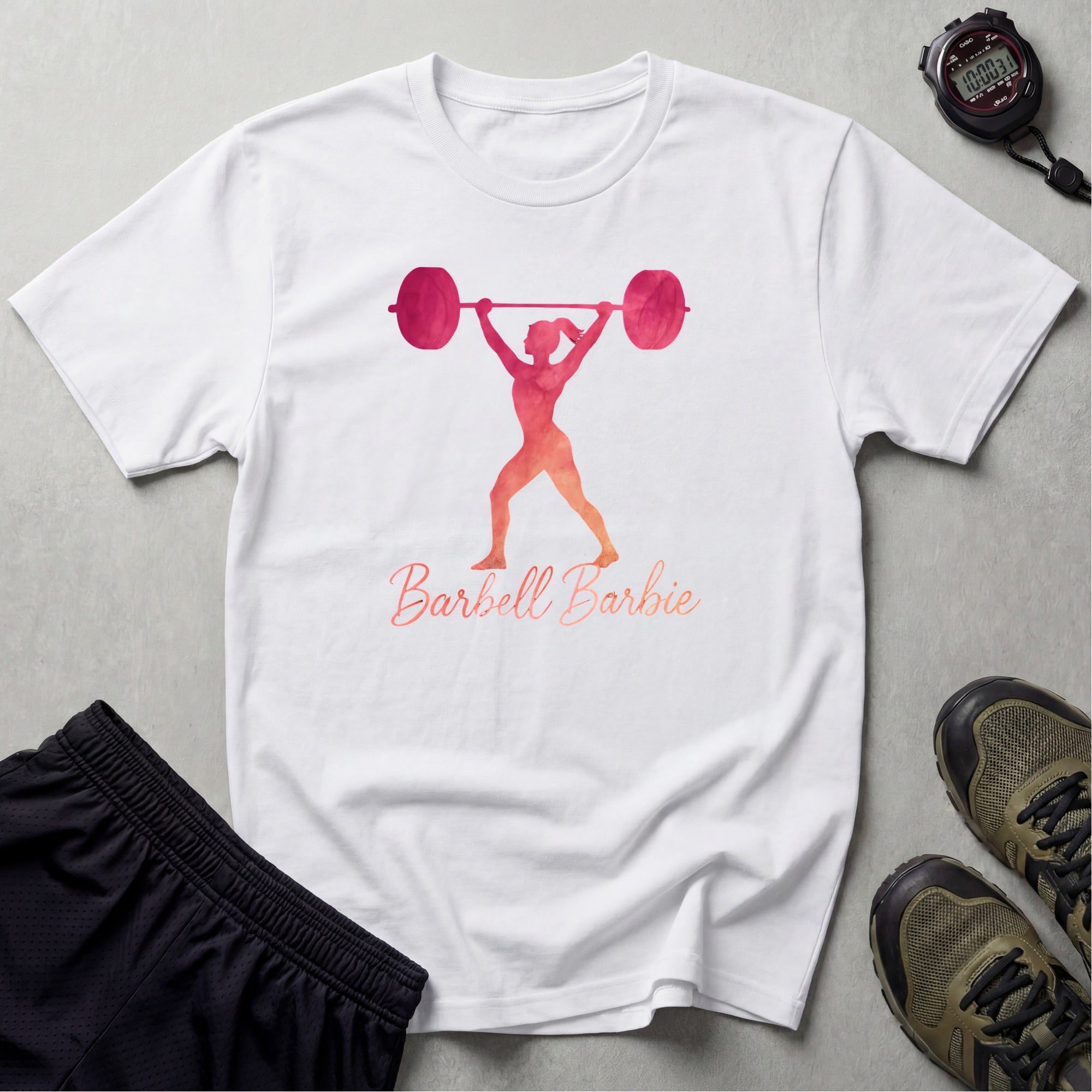 Barbell Barbie silhouette T-Shirt