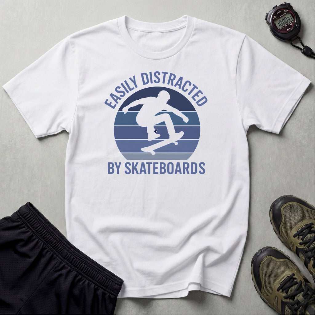 Easily Distracted by Skateboards T-Shirt