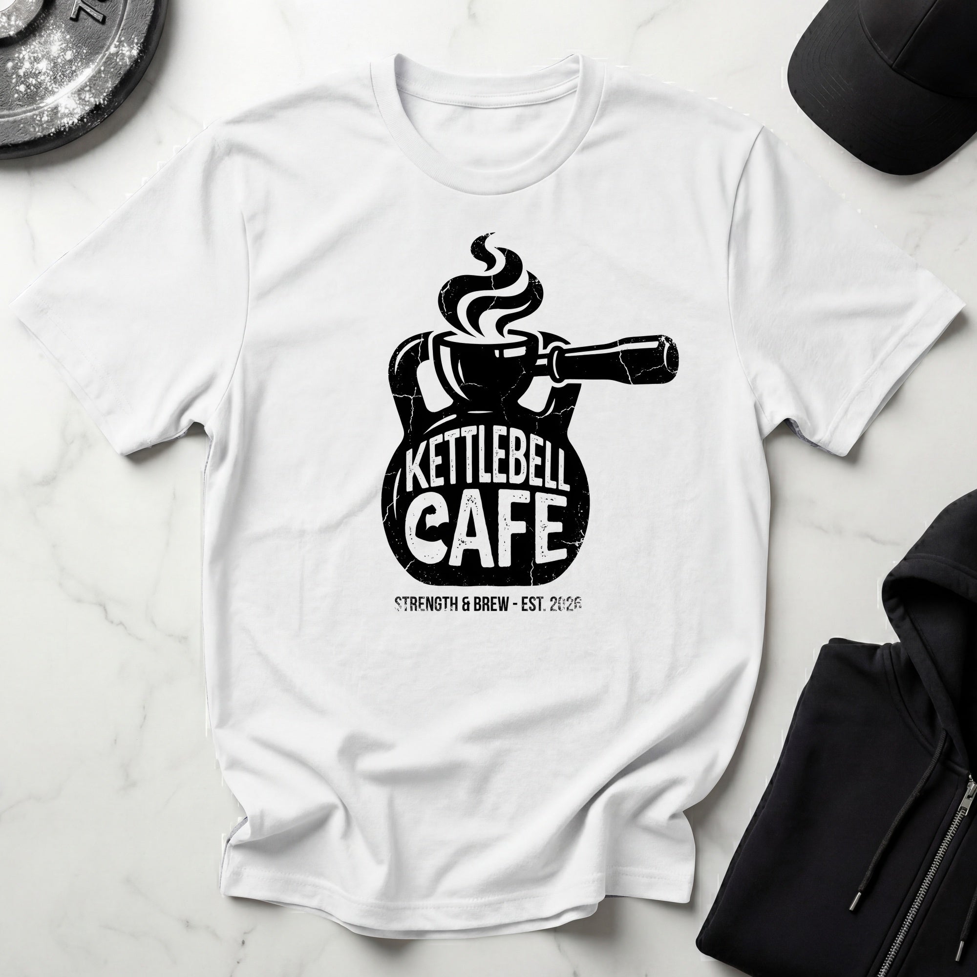 Kettlebell Cafe Designer Gymwear T-Shirt